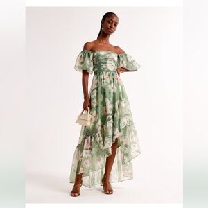 Abercrombie Emerson Off-The-Shoulder Drama Maxi Dress